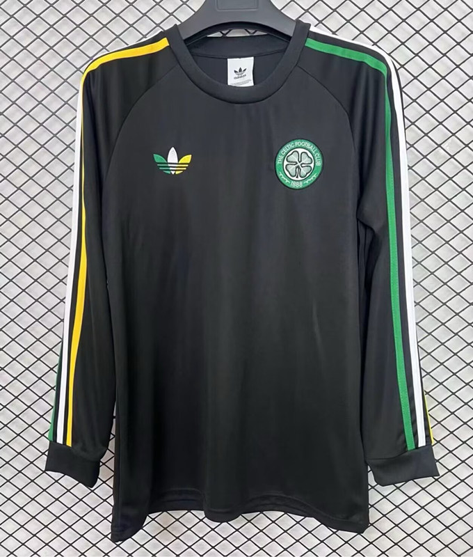 (S-4XL) 2026-2027 Celtic Black LS Thailand Soccer Jersey AAA-2044
