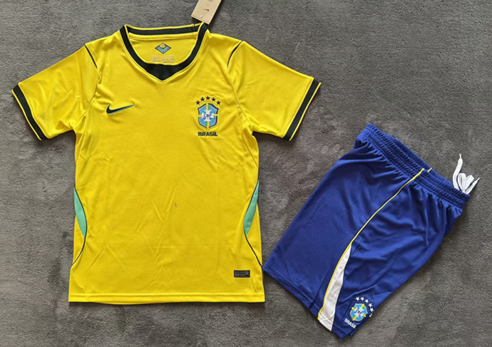 2026-2027 Brazil Home Yellow Soccer Uniform-718