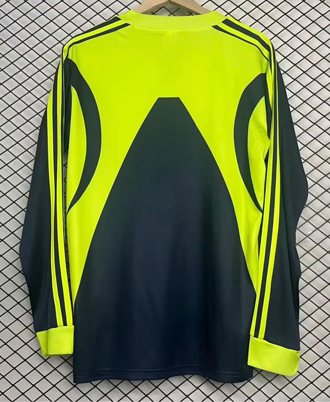 Retro Version 1999-2000 Real Madrid Goalkeeper Fluorescent Green LS Thailand Soccer Jersey-2044