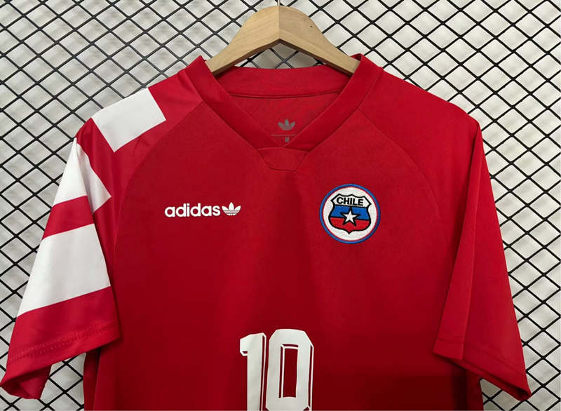 (S-3XL) Retro Version 1994 Chile Home Red Thailand Soccer Jersey AAA-2044