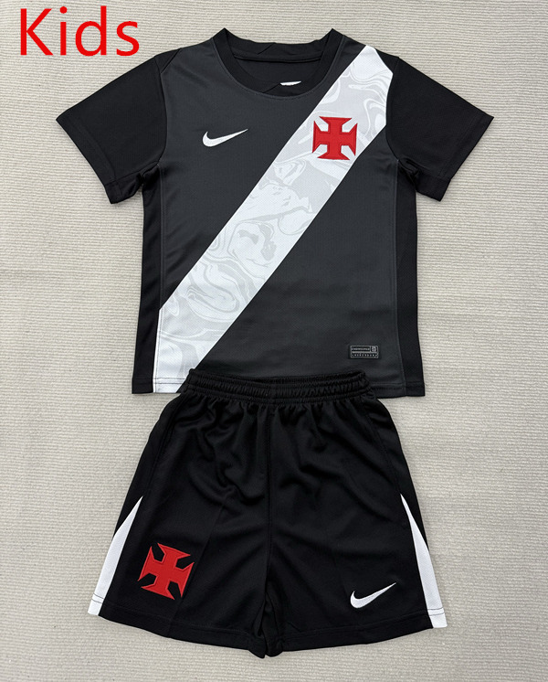 2026-2027 CR Vasco da Gama Home Black&White Kids/Youth Soccer Uniform-AY