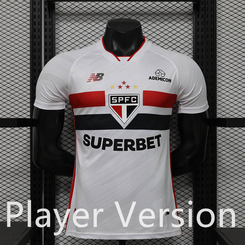 Player Version 2026-2027 Sao Paulo Futebol Clube Home White Thailand Soccer Jersey AAA-888