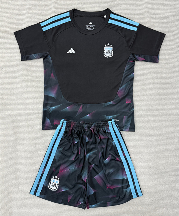 2026-2027 Argentina Goalkeeper Black Soccer Uniform-AY