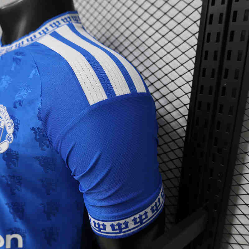 Player Version 2026-2027 Retro Version Manchester United Blue Soccer Jersey-888