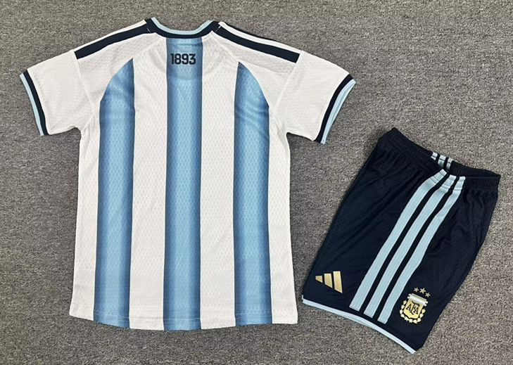 2026-2027 Argentina Home Blue&White Kids/Youth Soccer Uniform-7809