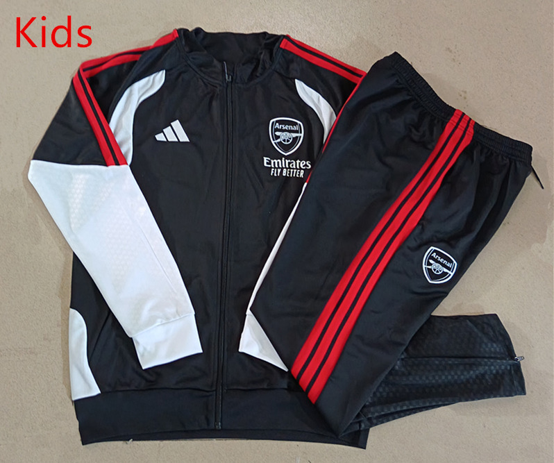2026-2027 Arsenal Black Kids/Youth Soccer Jacket Uniform-815
