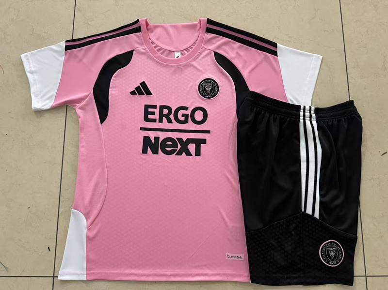 2026-2027 Inter Miami Pink Thailand Short-sleeved Soccer Tracksuit-815