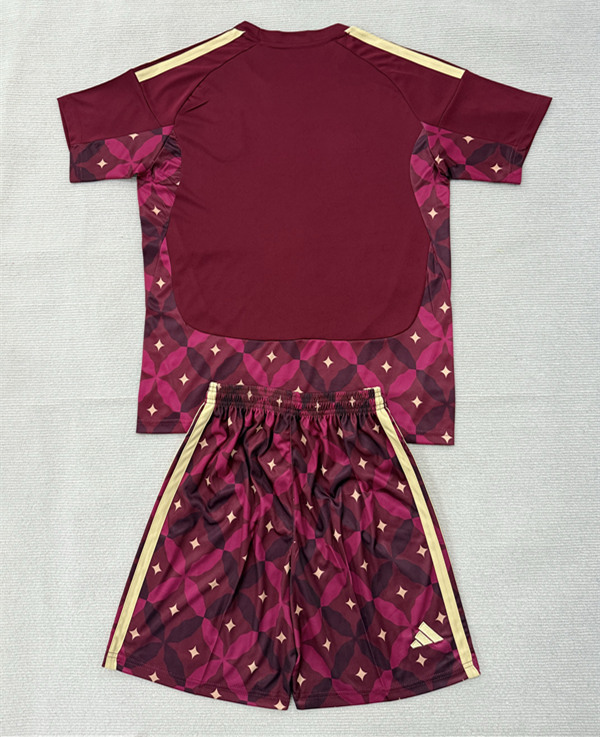 2026-2027 Italy Goalkeeper Maroon Kids/Youth Soccer Uniform-AY