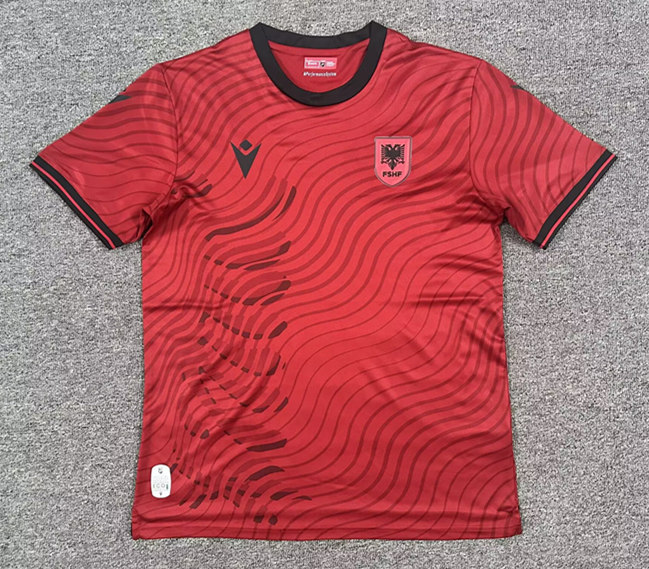 (S-4XL) 2026-2027 Albania Home Red Thailand Soccer Jersey AAA-8025