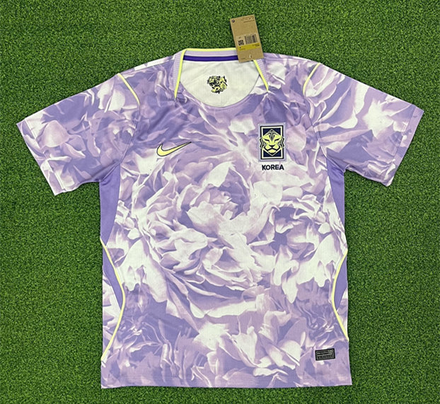 (S-4XL) 2026-2027 Korea Republic Away White&Purple Thailand Soccer Jersey AAA-403