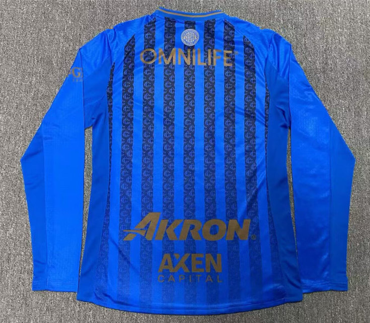 (S-4XL) 2026-2027 Deportivo Guadalajara 2nd Away Blue LS Thailand Soccer Jersey AAA-912