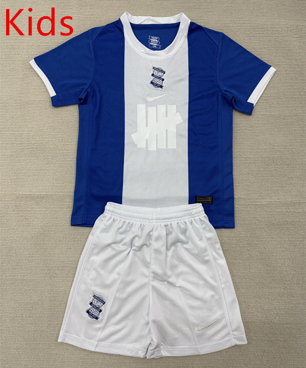 2026-2027 Birmingham City 4th Away Blue&White Kid/Youth Soccer Uniform-AY