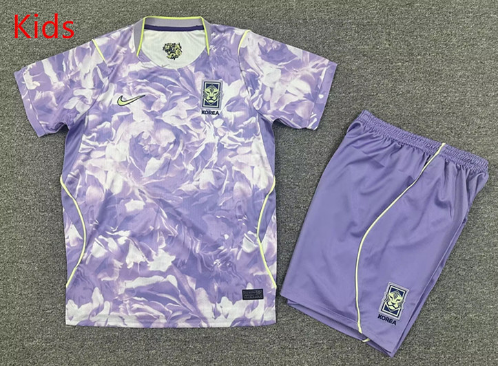 2026-2027 Korea Away Purple Kids/Youth Soccer Uniform-7809