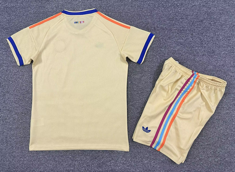 2026-2027 Curaçaos voetbalelftal Away Yellow Kid/Youth Soccer Uniform-AY