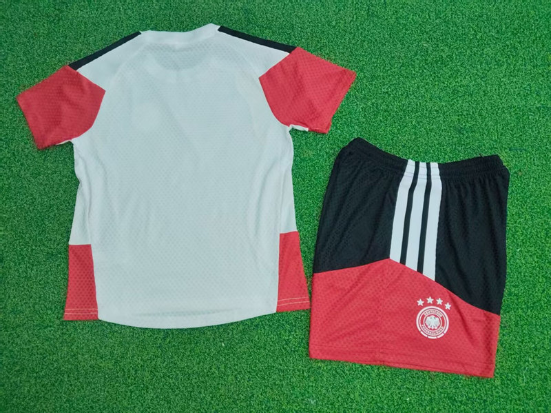 Player Version 2026-2027 Germany White Kids/Youth Soccer Uniform-9926