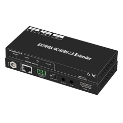 4K HDMI Extender Over Ethernet – 4K60 4:4:4 HDR HDBaseT Extender with EDID and RS232 Control