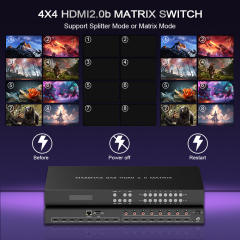 HDMI 2.0 Matrix Switch 8x8 with HDR10 and Dolby Vision