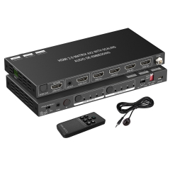 4K HDMI Matrix Switch 4x2 with ARC and Dolby Vision support