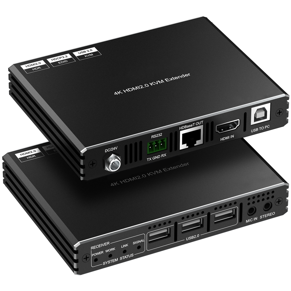 4K HDMI KVMエクステンダー 100m | HDMI 2.0 4K60対応