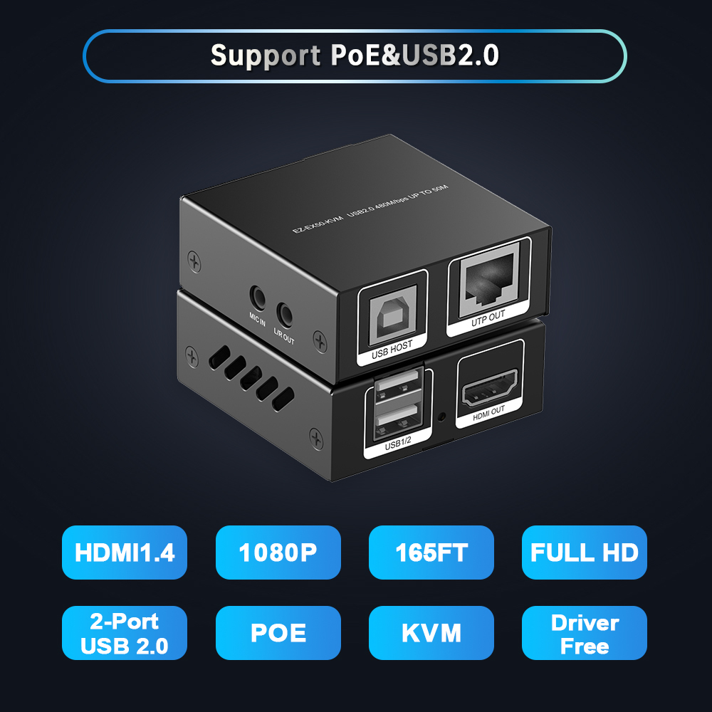 1080P HDMI KVM Extender 50m HDMI Extender KVM 165ft/50m