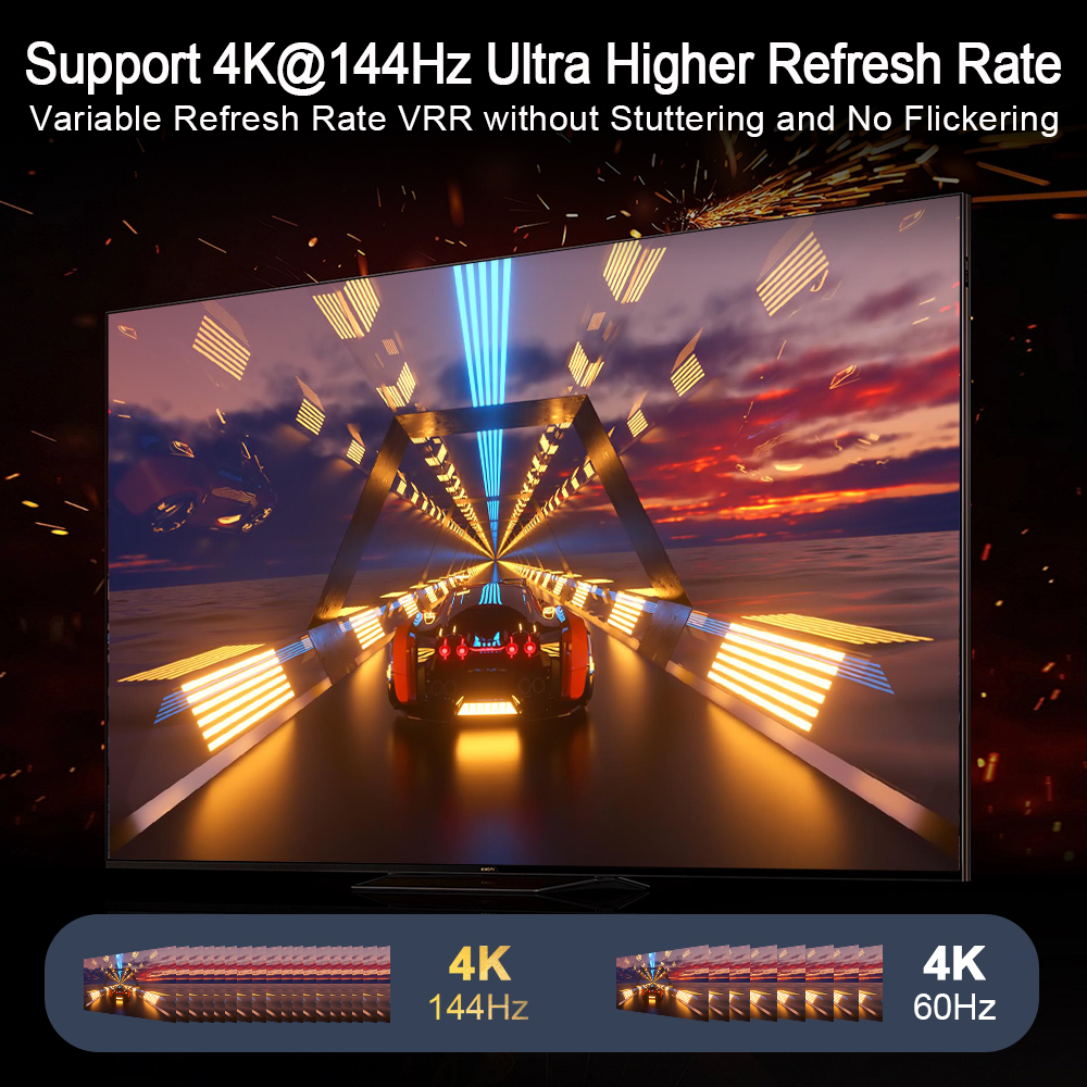 8K HDMI 2.1 Switch 2x1 with ARC/eARC Audio