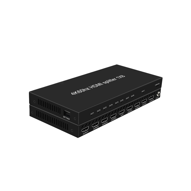 4K60 HDMI Splitter 1x8 with Downscaling
