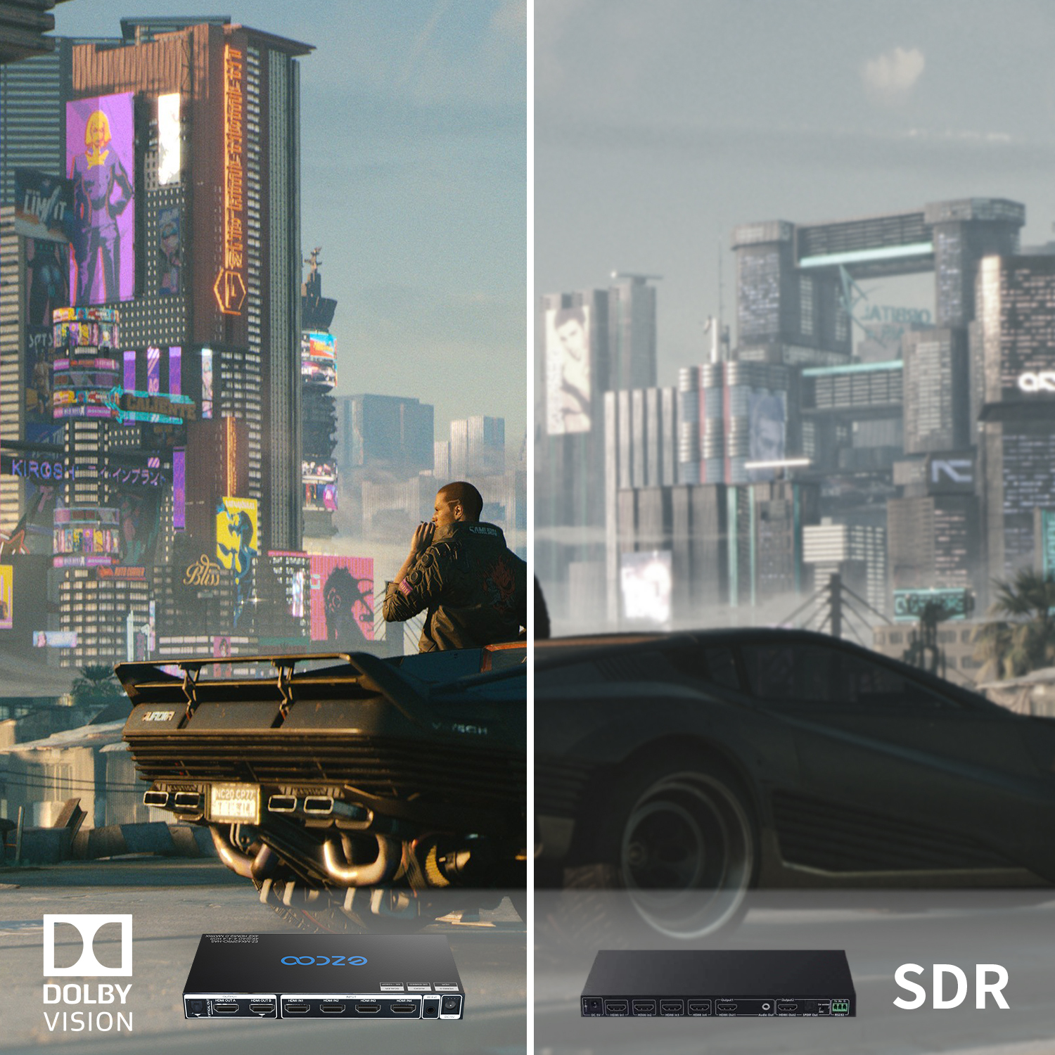 4K60 HDMI Matrix 4x2 HDR HDCP2.2