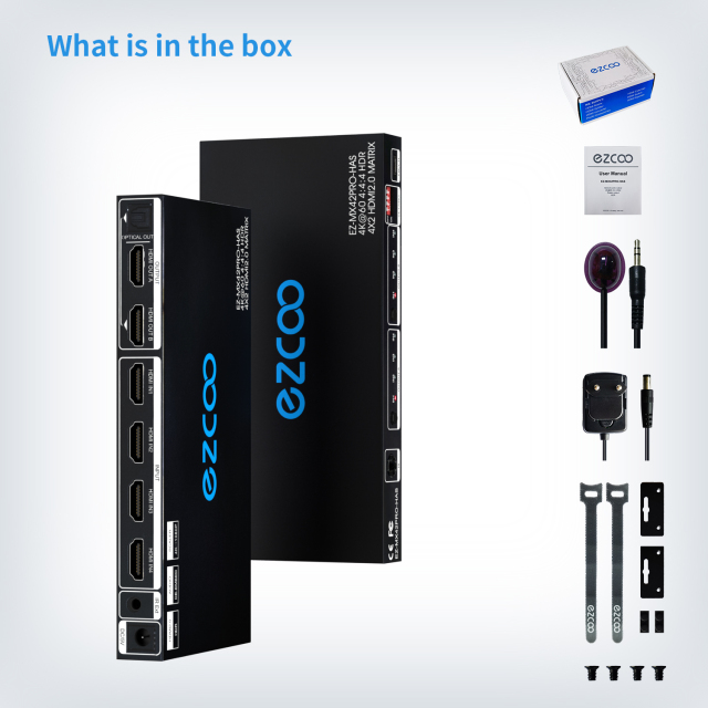 4K60 HDMI Matrix 4x2 HDR HDCP2.2