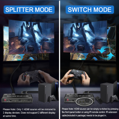 4K60 HDMI 2.0 Splitter 1x2 with eARC Audio EDID