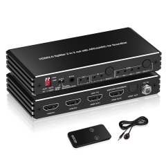 4K60 HDMI 2.0 Splitter 1x2 with eARC Audio EDID