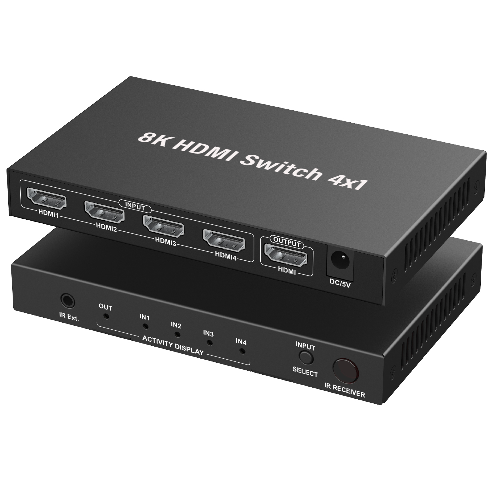 8K HDMI 2.1 Switch 4x1 with VRR ARC HDR10 HDCP2.3
