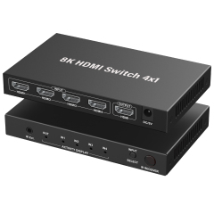 8K HDMI 2.1 Switch 4x1 with VRR ARC HDR10 HDCP2.3