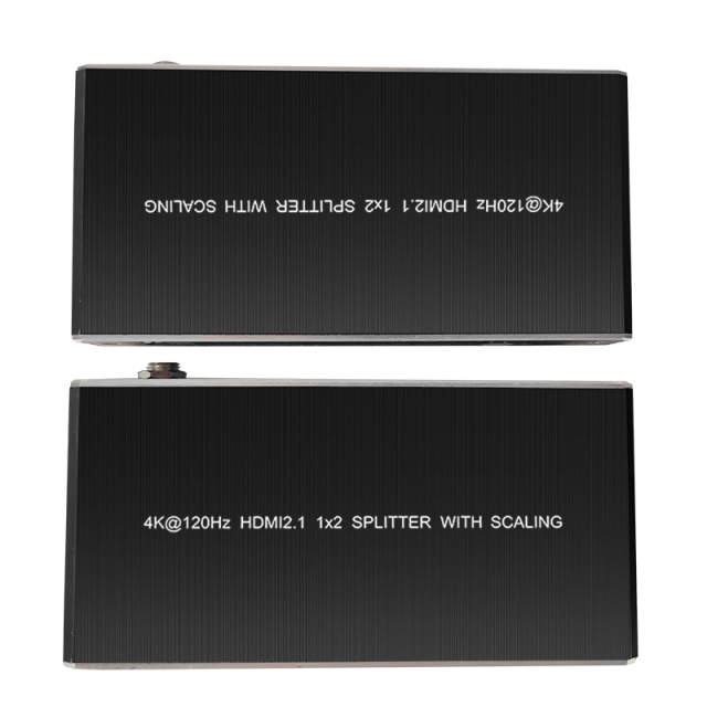 8K60 HDMI 2.1 Splitter 1x2 48Gbps with HDR EDID