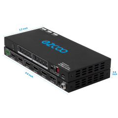 4K60 HDMI 2.0 Matrix 4x2 with HDR Scaler SPDIF Audio