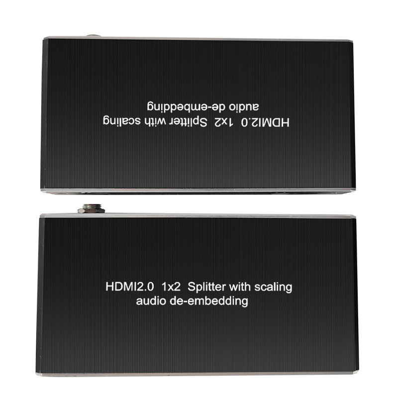 4K60 HDMI Splitter 1x2 with SPDIF Audio EDID Downscale