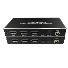 4K60 HDMI Splitter 1x2 with SPDIF Audio EDID Downscale