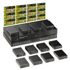4K HDMI 2.0対応 2入力12出力 HDMIエクステンダー | 最大70m伝送 / PoE / Cat6a対応