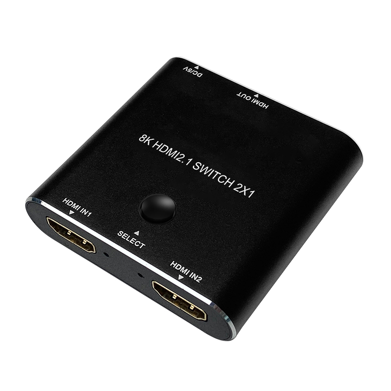 8K HDMI 2.1 スイッチャー 2入力1出力 | HDCP・Dolby Vision対応