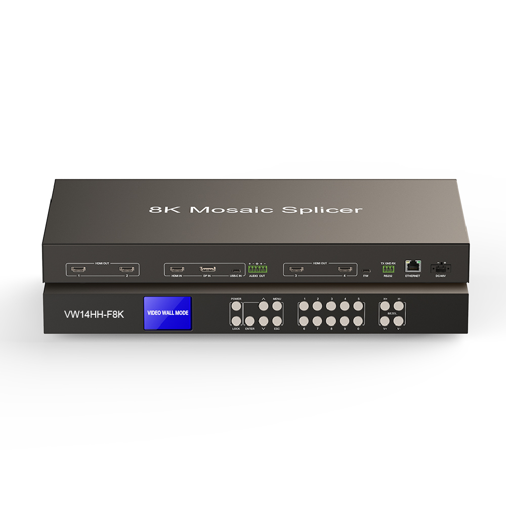 8K Video Wall Splicer Mosaic Processor | 8K60 Multi-Input Controller