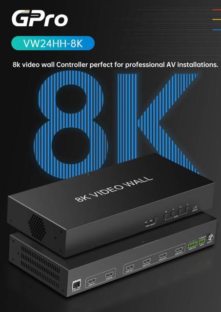 8K Video Wall Controller | 2x2 Video Wall Solution for Control Room & LED Display