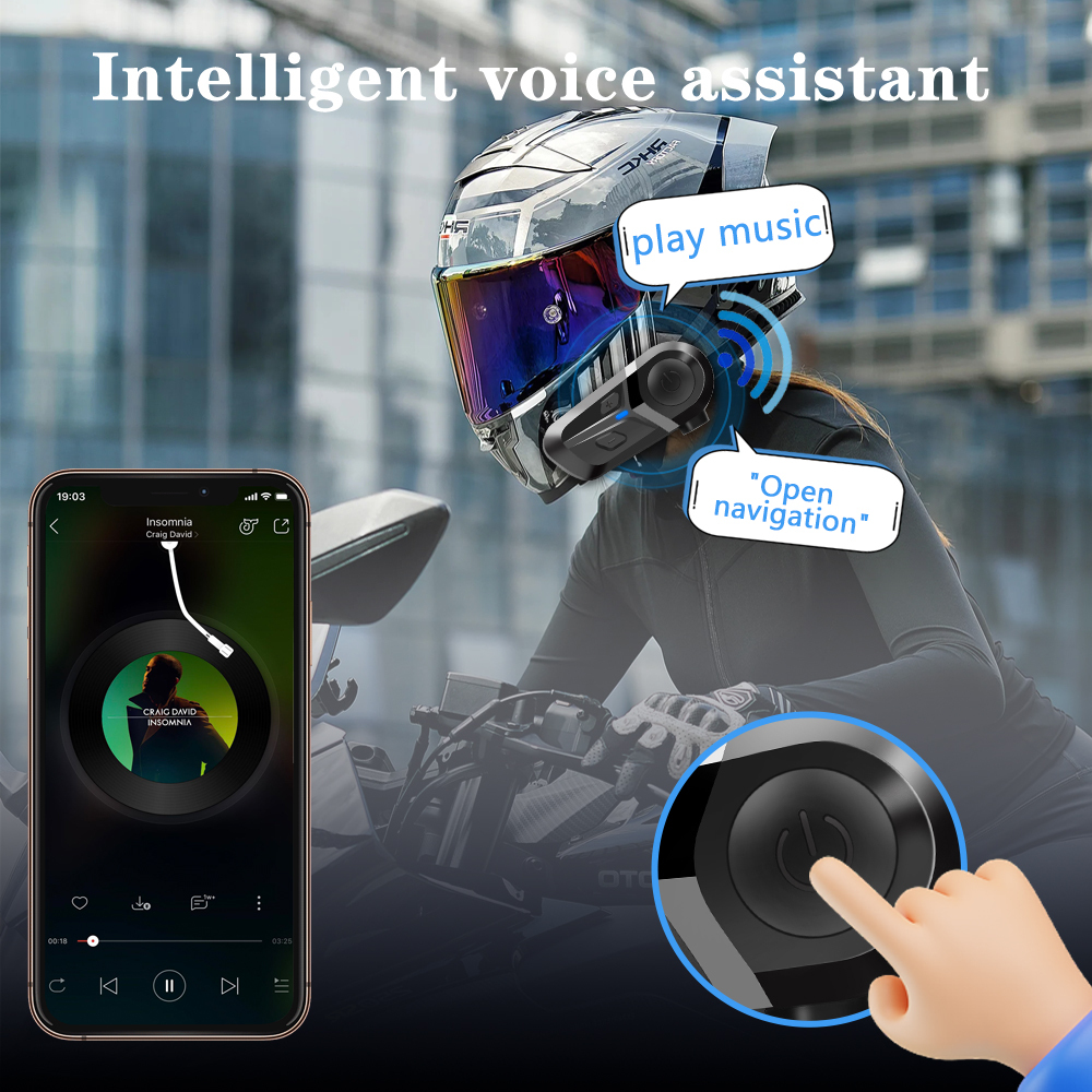 Helmet Headset L1 — Professional Bluetooth Headset for Motorcycle Helmet | Wholesale & OEM Available