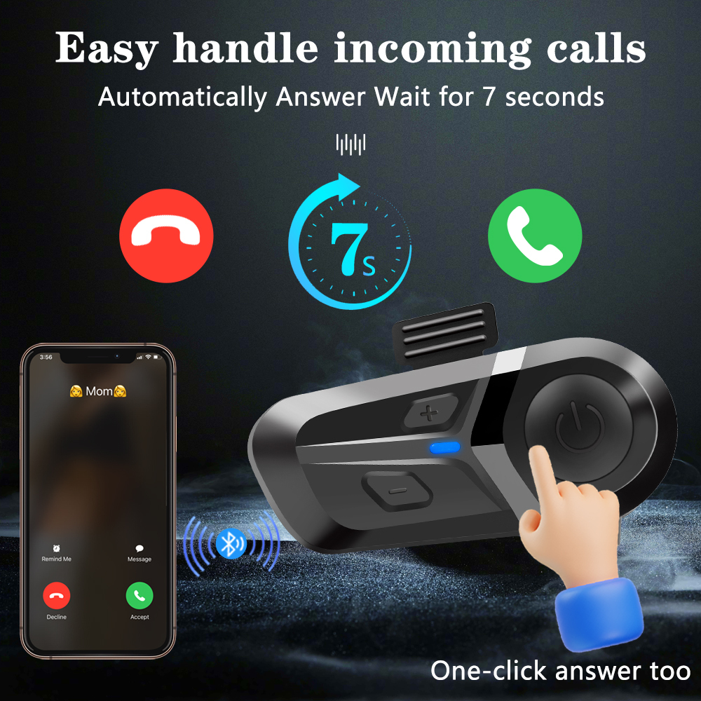 Helmet Headset L1 — Professional Bluetooth Headset for Motorcycle Helmet | Wholesale & OEM Available