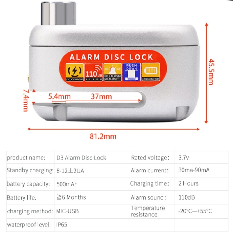 Disc Lock Alarm D3