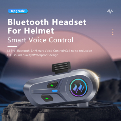 L1 Pro Helmet Bluetooth Headset | BT5.4 | Smart Voice Control | 35H | IP65 | OEM Manufacturer – Voiture