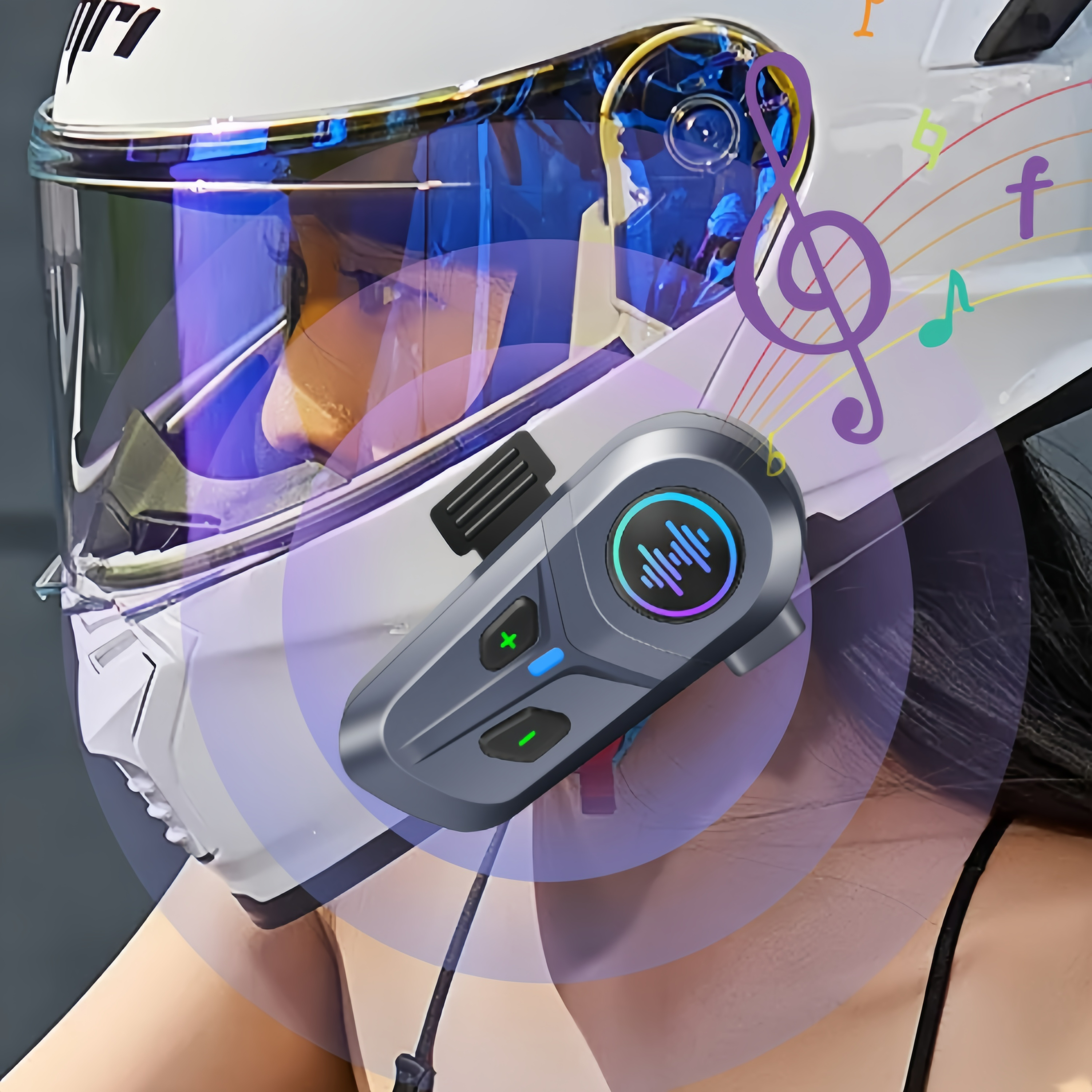 L1 Pro Helmet Bluetooth Headset | BT5.4 | Smart Voice Control | 35H | IP65 | OEM Manufacturer – Voiture