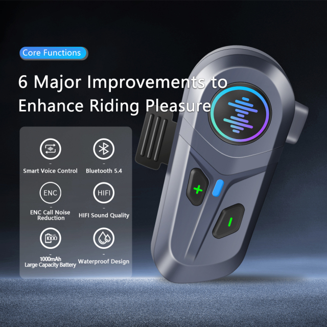 L1 Pro Helmet Bluetooth Headset | BT5.4 | Smart Voice Control | 35H | IP65 | OEM Manufacturer – Voiture