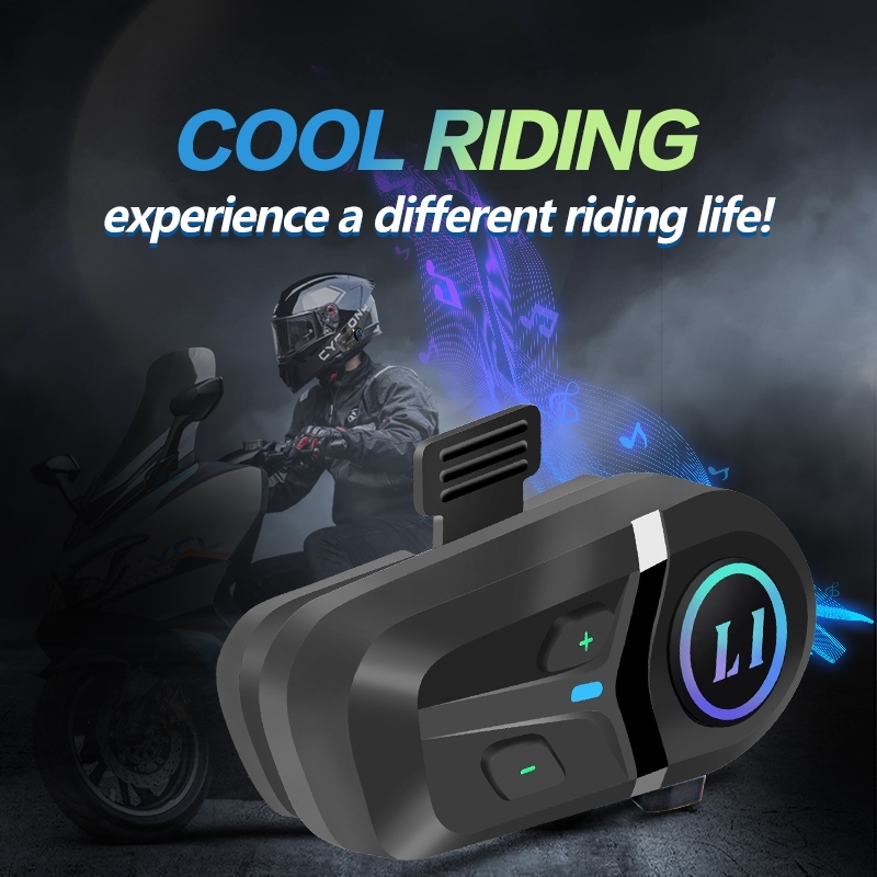 L1 Plus Helmet Bluetooth Headset | RGB Atmosphere Light | BT5.3 | Dual Phone | IP65 | OEM Manufacturer – Voiture