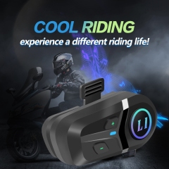 L1 Plus Helmet Bluetooth Headset | RGB Atmosphere Light | BT5.3 | Dual Phone | IP65 | OEM Manufacturer – Voiture