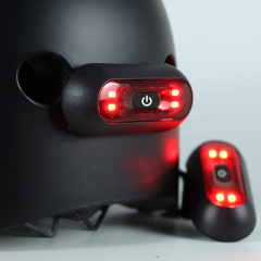 TK503 Helmet Safety Warning Light | 4 LED | 3 Modes | IP65 | 8H | 180° | Hook-and-Loop | OEM – Voiture