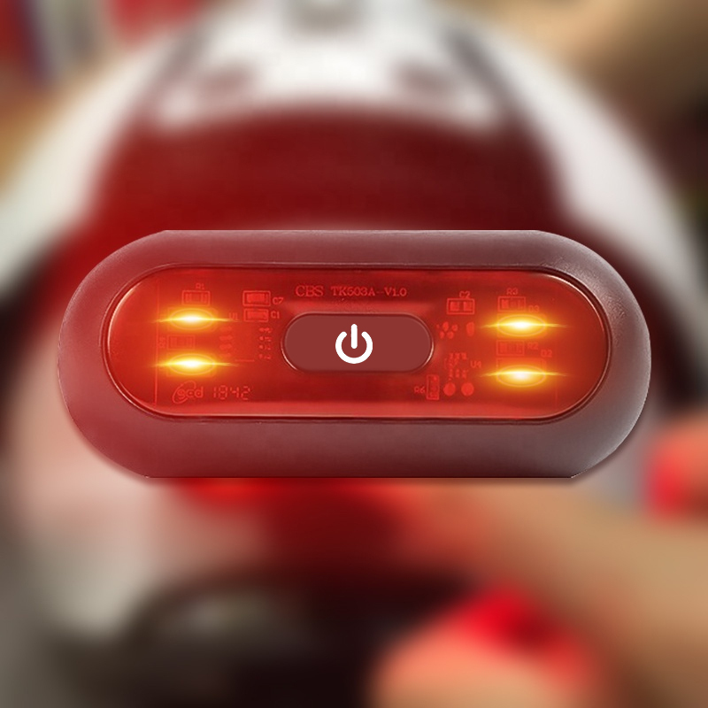 TK503 Helmet Safety Warning Light | 4 LED | 3 Modes | IP65 | 8H | 180° | Hook-and-Loop | OEM – Voiture